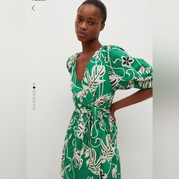 Mango Cotton Wrap Dress - Picture 2 of 3